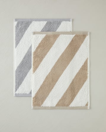 Diagonal %100 Pamuk El Havlusu 30x40 cm Bej