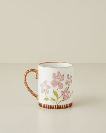 Livy Stoneware Kupa 470 ml Pembe