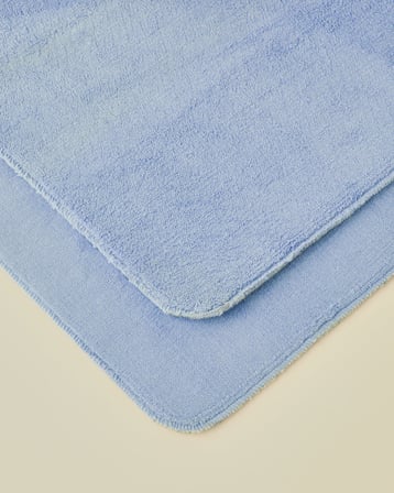 Basicline Kaydırmaz Taban Banyo Paspası Seti 60x100 cm + 50x60 cm Ortanca Lila