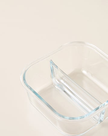 Freshness Cam Bölmeli Saklama Kabı 750 ml Kahve