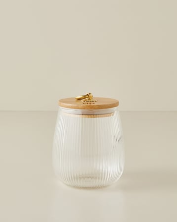 Rustic Chic Borosilikat Kavanoz 650 ml Natural