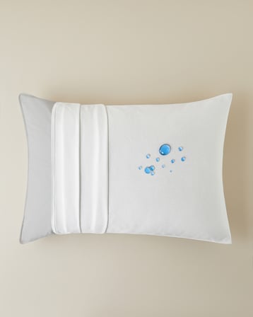 Dream Touch Örme Sıvı Geçirmez Alez Yastık Kılıfı 50x70 cm Beyaz