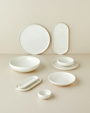Verona Porselen Pasta Tabağı 21 cm Beyaz