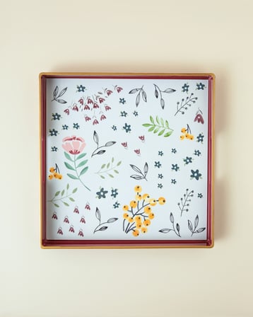 Nostalgic Country Tepsi 35,5x35,5 cm Bordo