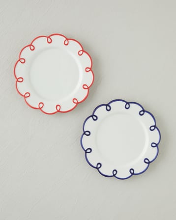 Lovely Loop Dolomite Pasta Tabağı 20,5 cm Kırmızı