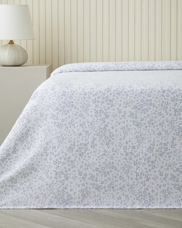 Bloomlet Çift Kişilik Pike 200x220 cm Mavi