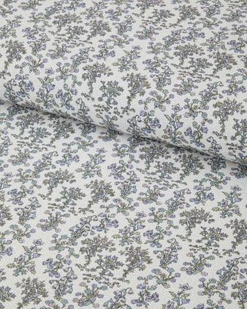 Fiore Baskılı Pamuklu Çift Kişilik Pike 200x220 cm Mor