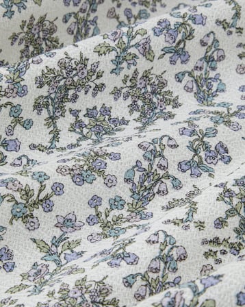 Fiore Baskılı Pamuklu Çift Kişilik Pike 200x220 cm Mor