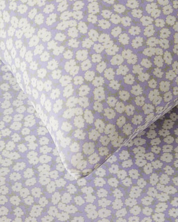 Daisy Touch Kolay Ütülenir Çift Kişilik Nevresim Seti 200x220 cm Lila-Turuncu