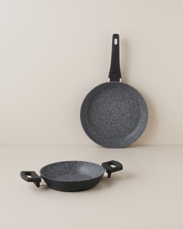 Valencia Premium 2 Parça Tava-Sahan Seti 20-26 cm Siyah