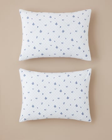Heritage blue Kolay Ütülenir 2'li Yastık Kılıfı 50x70 cm Mavi