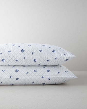 Heritage blue Kolay Ütülenir 2'li Yastık Kılıfı 50x70 cm Mavi