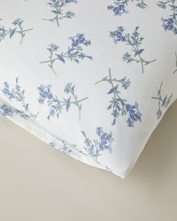 Blue Spring Kolay Ütülenir 2'li Yastık Kılıfı 50x70 cm Mavi
