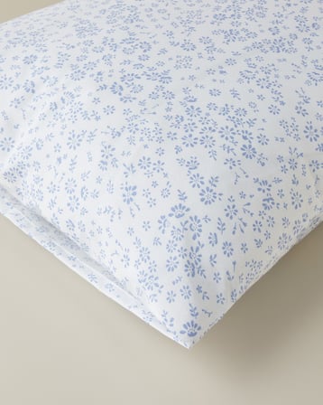 Bloomlet Kolay Ütülenir 2'li Yastık Kılıfı 50x70 cm Mavi