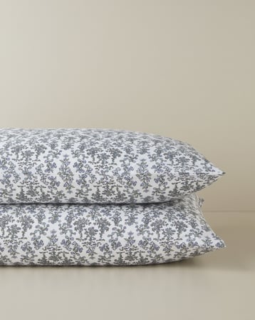 Fiore Kolay Ütülenir 2'li Yastık Kılıfı 50x70 cm Mor