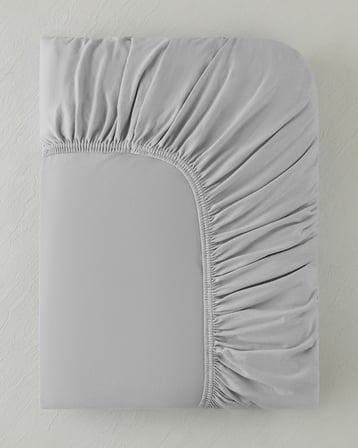 Pure %100 Pamuklu Çift Kişilik Lastikli Çarşaf 160x200 cm Gri
