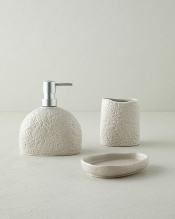 Seras Dolomite 3'lü Banyo Seti Koyu Bej
