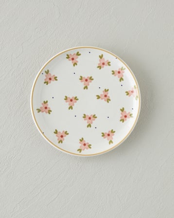 Nostalgic Bloom Seramik Pasta Seti 7 parça 6 kişilik Pembe