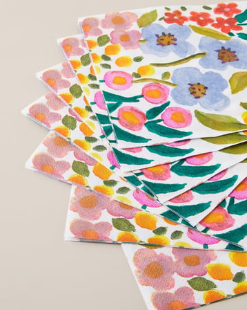 Blossom Bloom 20'li Kağıt Peçete 33x33 cm Mavi - Pembe