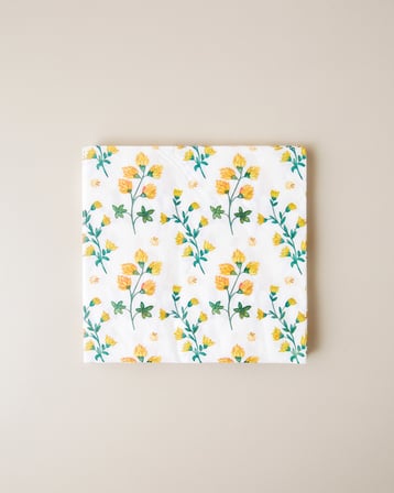 Flora Muse 20'li Kağıt Peçete 33x33 cm Sarı