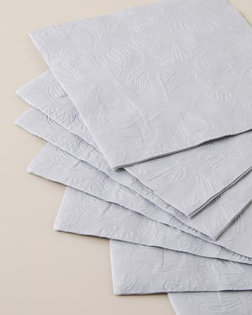 Elegant Bloom 20'li Kağıt Peçete 33x33 cm Gri
