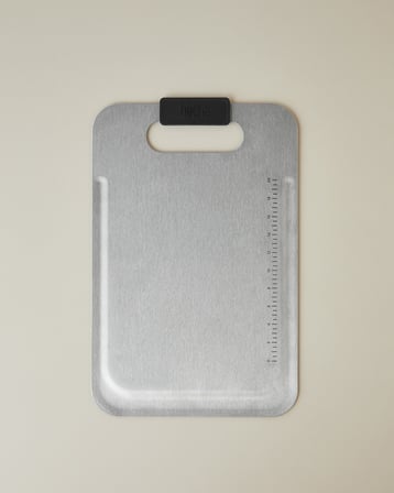 Hecha Master Cut Paslanmaz Çelik Kesme Tahtası 34,5x22,2 cm Siyah