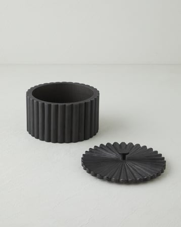 Sherpa Mdf Dekoratif Kutu 18x13 cm Siyah