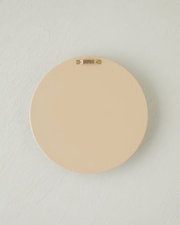 Malinda Polyresin Duvar Aksesuarı 19,6 cm Bej