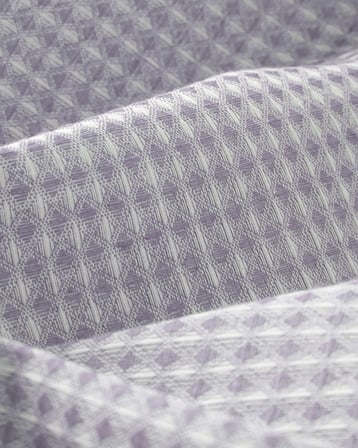 Modern Grid Çift Kişilik Pike 180x220 cm Lila