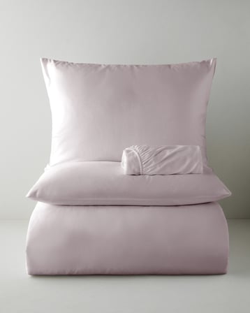 Micell Lyocell Saten Çift Kişilik Çarşaflı Nevresim Takımı 200x220 cm Lila