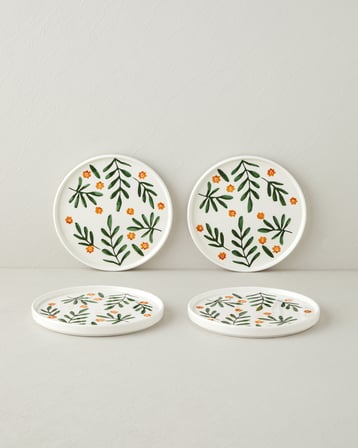 Greeny Seramik 4'lü Pasta Seti 20 cm Renkli
