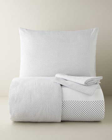 Sweet Dots Kolay Ütülenir Tek Kişilik Çarşaflı Nevresim Takımı 160x220 cm Koyu Gri