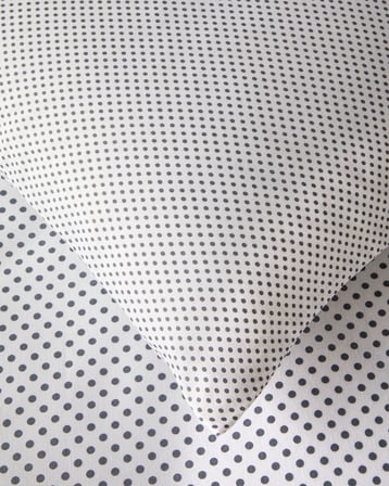 Sweet Dots Kolay Ütülenir Çift Kişilik Çarşaflı Nevresim Takımı 200x220 cm Koyu Gri