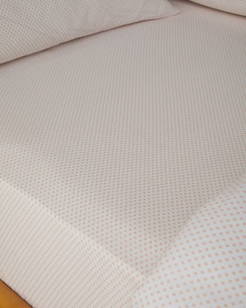 Sweet Dots Kolay Ütülenir Çift Kişilik Çarşaflı Nevresim Takımı 200x220 cm Açık Mavi