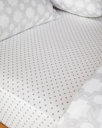 Aura Loop Kolay Ütülenir Tek Kişilik Çarşaflı Nevresim Takımı 160x220 cm Gri