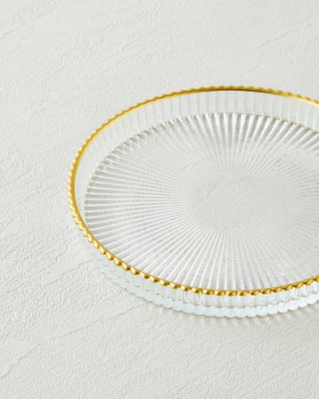 Celeste Cam 2'li Çerezlik 13 cm Gold
