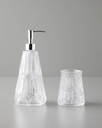 Diana Cam 2'li Banyo Seti Şeffaf