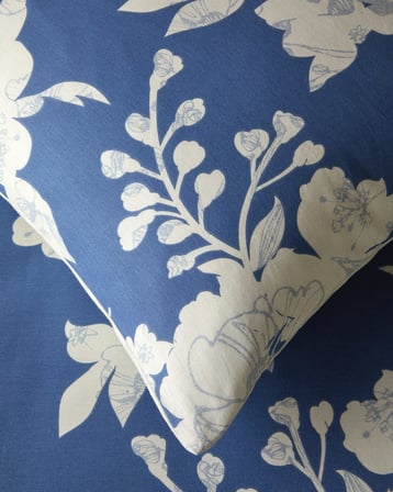 Gardenora Pamuk Çift Kişilik Çarşaflı Nevresim Takımı 200x220 cm Mavi