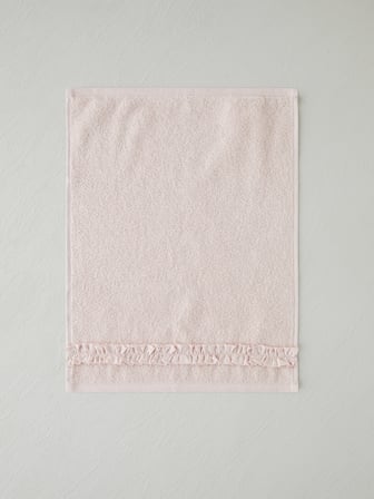 Soft Ruffle Pamuk 3'lü Havlu Seti 30x40 cm Pudra