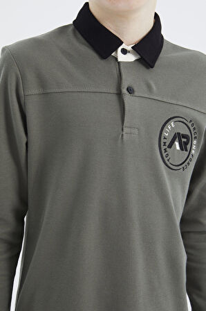 Çağla Polo Yaka Erkek Çocuk T-Shirt - 11172 | 14-15 Yaş
