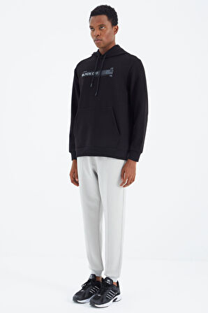 Taş  Bağcıklı Ön Dikiş Detaylı  Standart  Kalıp Erkek Eşofman Alt - 84994 | L