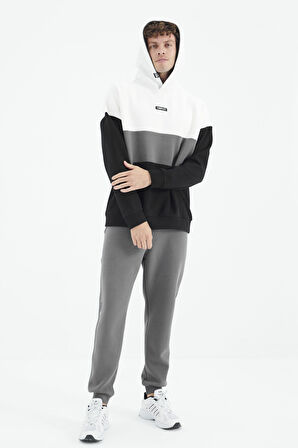 Koyu Gri Bağcıklı  Dar Paça Erkek Eşofman Alt - 84999 | S