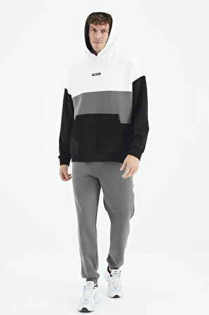 Koyu Gri Bağcıklı  Dar Paça Erkek Eşofman Alt - 84999 | S