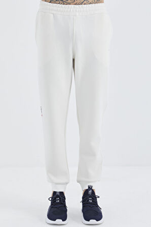 Ekru Bağcıklı  Dar Paça Erkek Eşofman Alt - 84999 | S