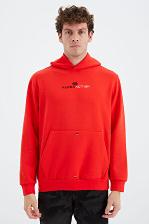 Fiesta Kapüşonlu Kanguru Cep Detaylı Rahat Kalıp Erkek Sweatshirt - 88280 | S