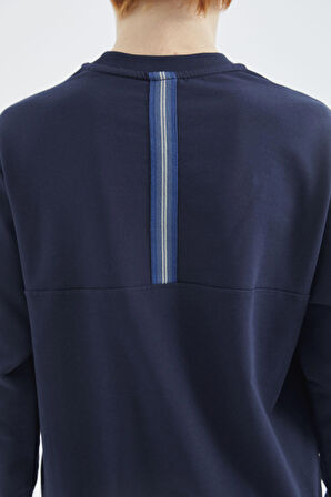 İndigo O Yaka Erkek Çocuk Sweatshirt - 11178
