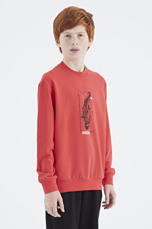 Fiesta Baskılı Erkek Çocuk Sweatshirt - 11174 | 7-8