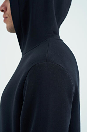 Tom Lacivert Şardonlu Erkek Sweatshirt - 88138