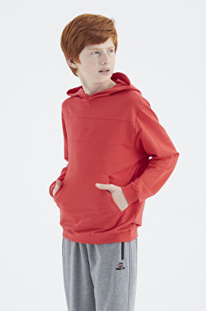 Fiesta Kapüşonlu Basic Erkek Çocuk Sweatshirt - 11181 | 8-9