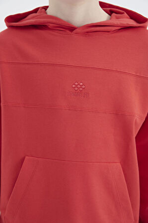 Fiesta Kapüşonlu Basic Erkek Çocuk Sweatshirt - 11181 | 8-9